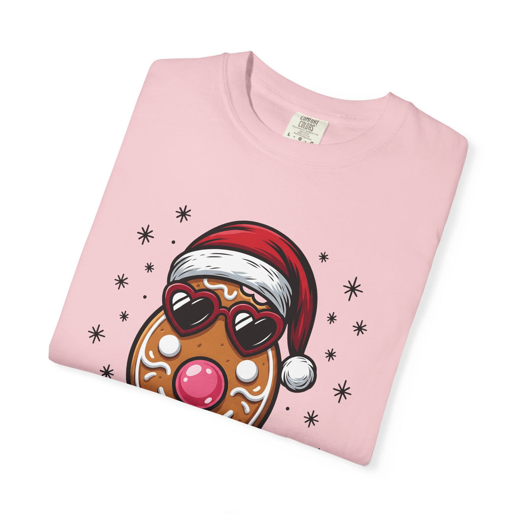 Gingerbread Snack Shirt Christmas Dessert Gift Women Caricature Tee Gingerbread Man T-Shirt Christmas Fan Cartoon Tshirt Sweet Treat Graphic