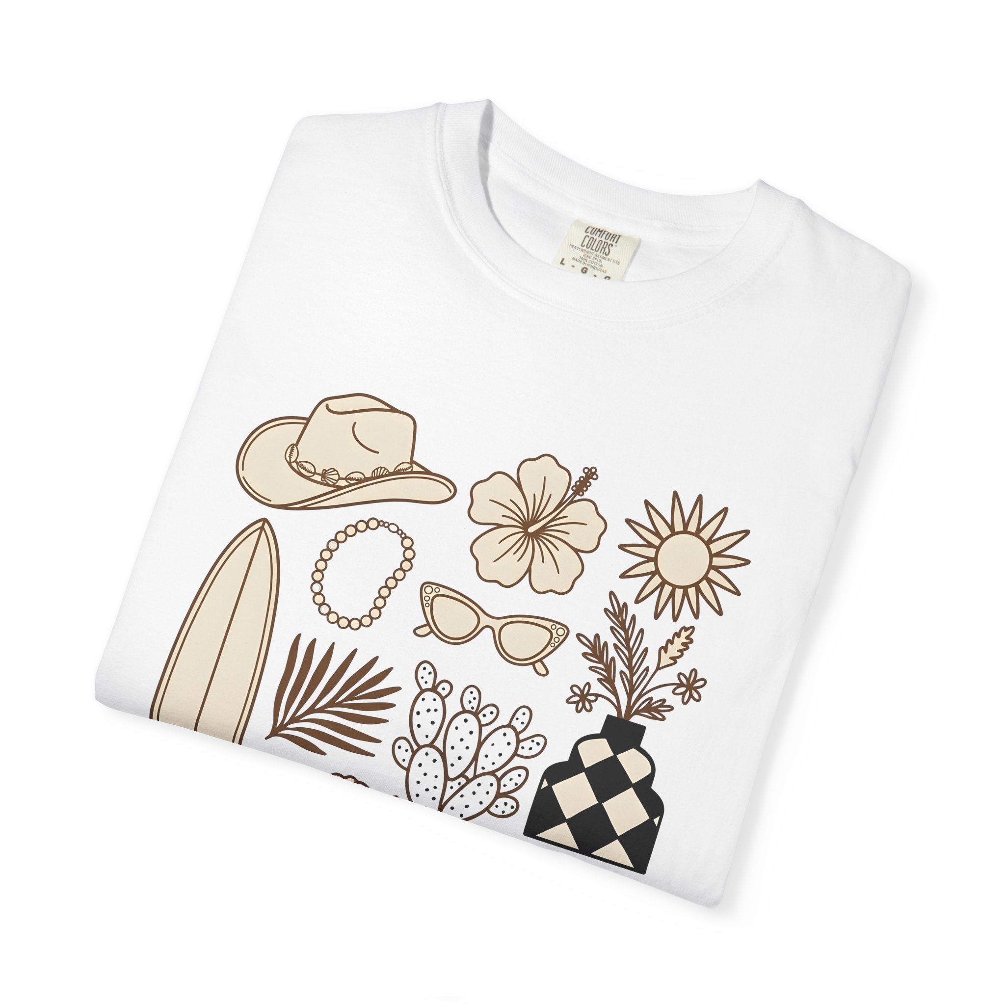 Boho Ranch Graphics Shirt Cottagecore Gypsy Gift Women Contour Tee Bohemian T-Shirt Rustic Fan Outline Tshirt Bohemian Graphic Subtle Flower