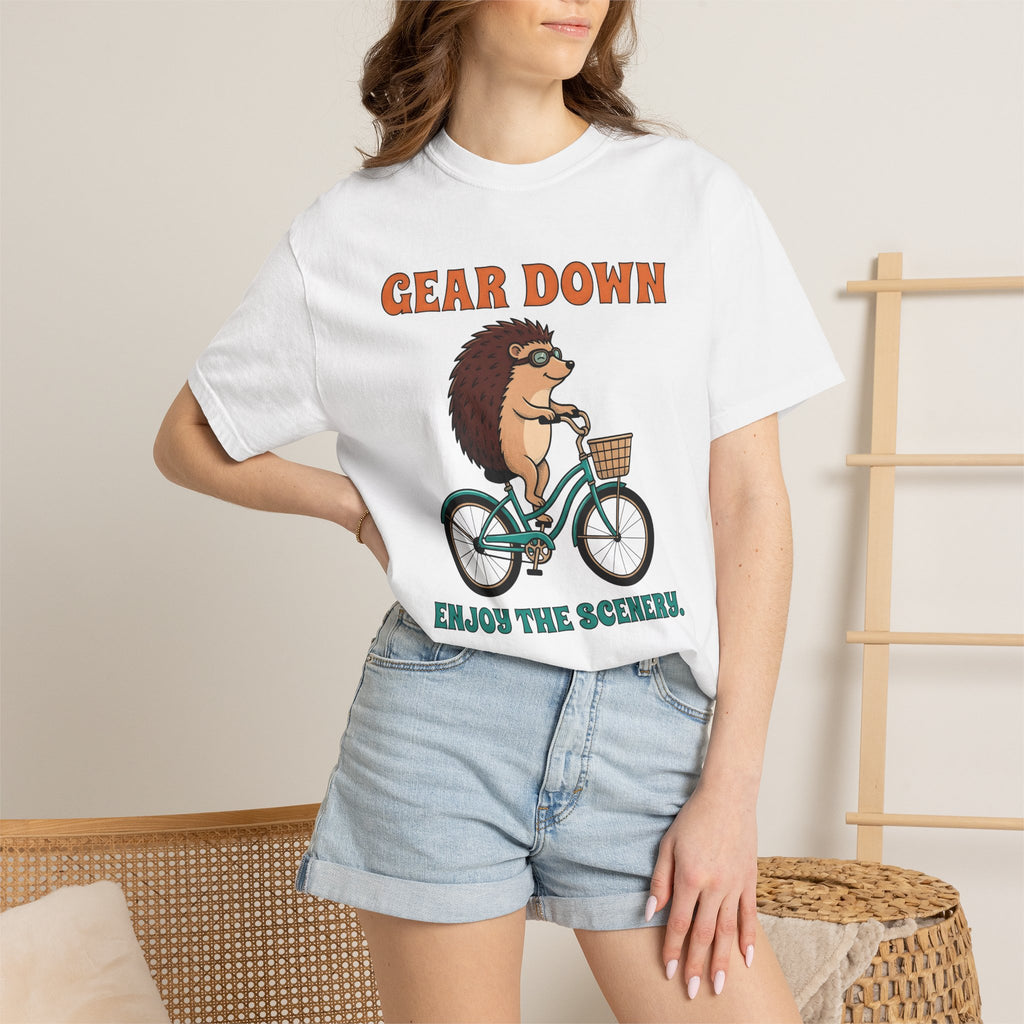Prickly Bicycle Shirt Sports Activities Triathlon Gift Women Cartoon Tee Bike T-Shirt Athlete Enthusiast Comic Tshirt Triathlete Graphic