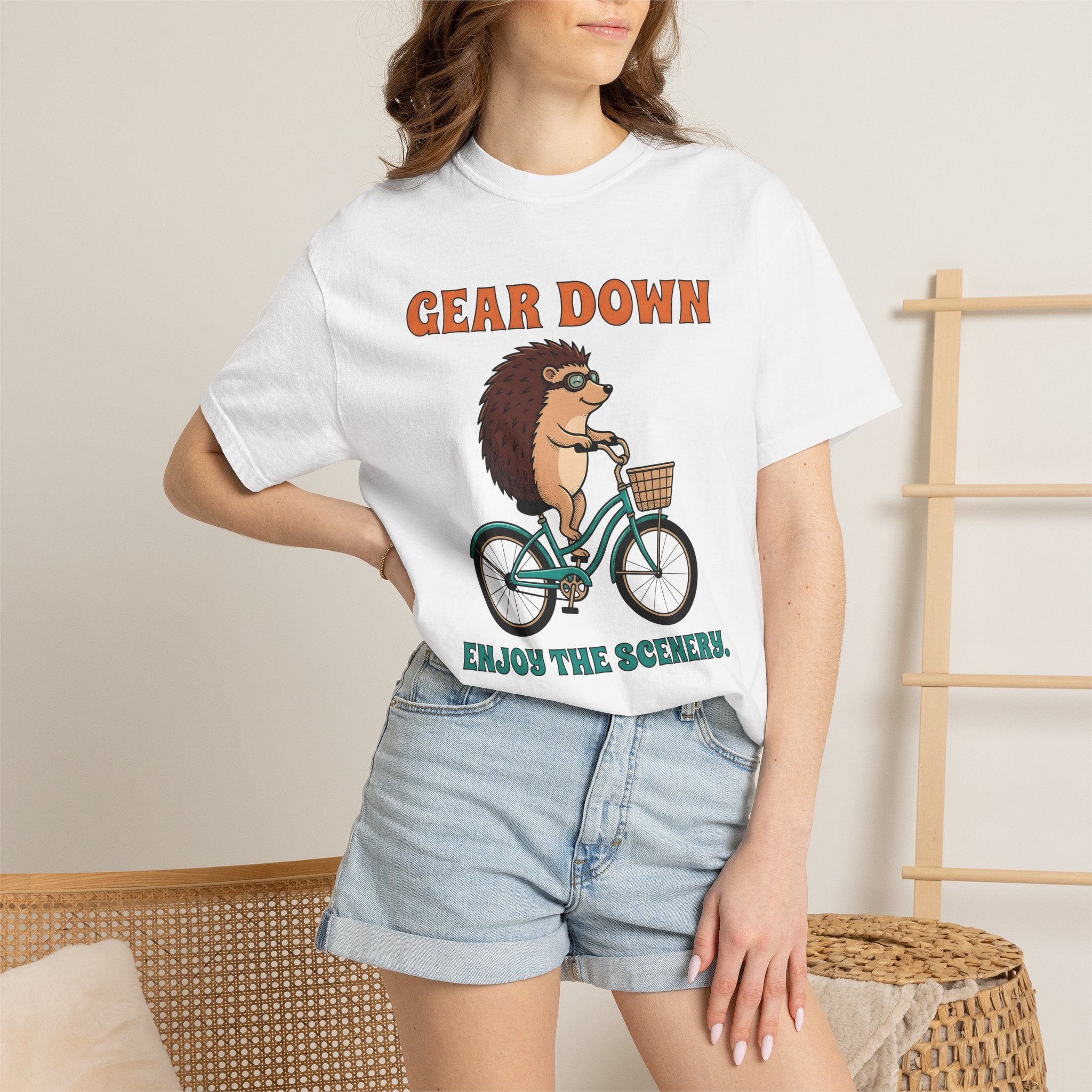Prickly Bicycle Shirt Sports Activities Triathlon Gift Women Cartoon Tee Bike T-Shirt Athlete Enthusiast Comic Tshirt Triathlete Graphic
