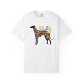 Greyhound Puppy Shirt Dog Wilderness Gift Women Flower Tee Whippet T-Shirt Dog Fan Floral Tshirt Nature Graphic Clean Bloom Tshirt