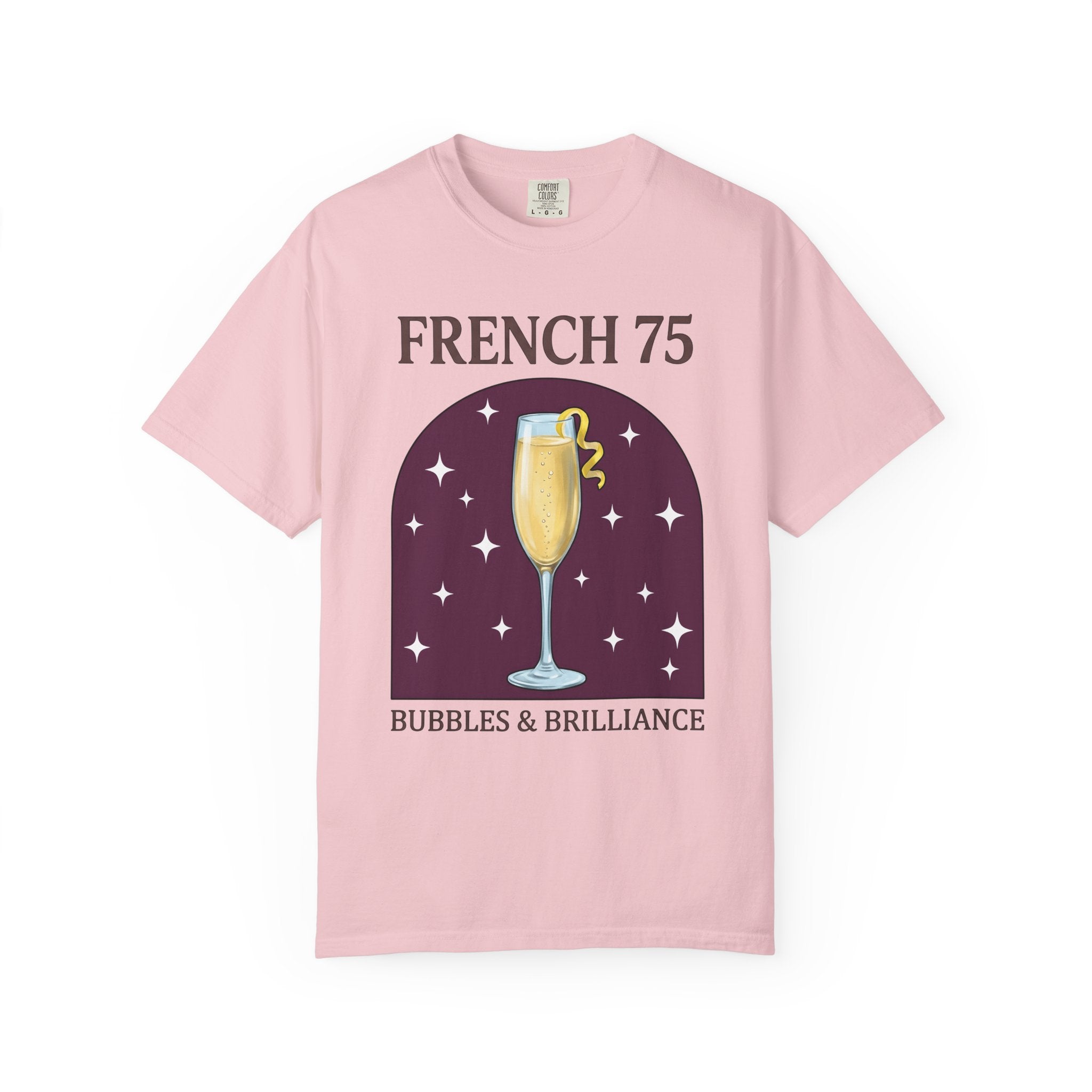 Champagne Flute Shirt Drinks Cocktail Gift Women Comic Tee Champagne Glass T-Shirt Beverage Fan Cartoon Tshirt Mixed Drink Graphic Vintage