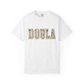 Botanical Block Letters Shirt Doula Bouquet Gift Women Hippie Tee Typography T-Shirt Birth Worker Fan Bohemian Tshirt Floral Graphic Classic