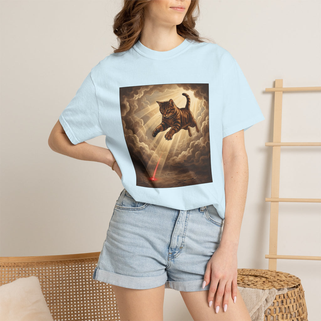 Ginger Cat Shirt Cat Fauna Gift Women Mythical Tee Kitten T-Shirt Cat Fan Feline Tshirt Wildlife Graphic Classic Laser Light Tshirt