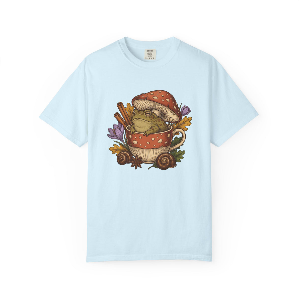 Frog Mushroom Shirt Halloween Cottagecore Unisex Gift Vintage Tee Toadstool
