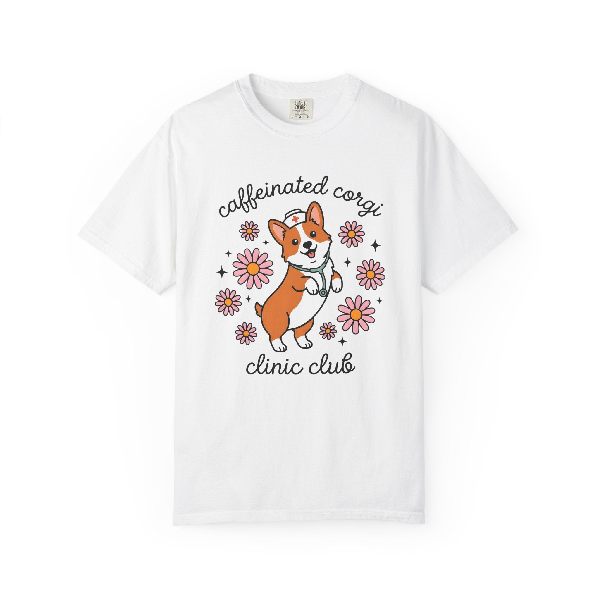 Nurse Puppy Shirt Nurses Animal Gift Women Sweet Tee Puppy T-Shirt Nurse Enthusiast Cute Tshirt Creature Graphic Animated Bloom Tshirt