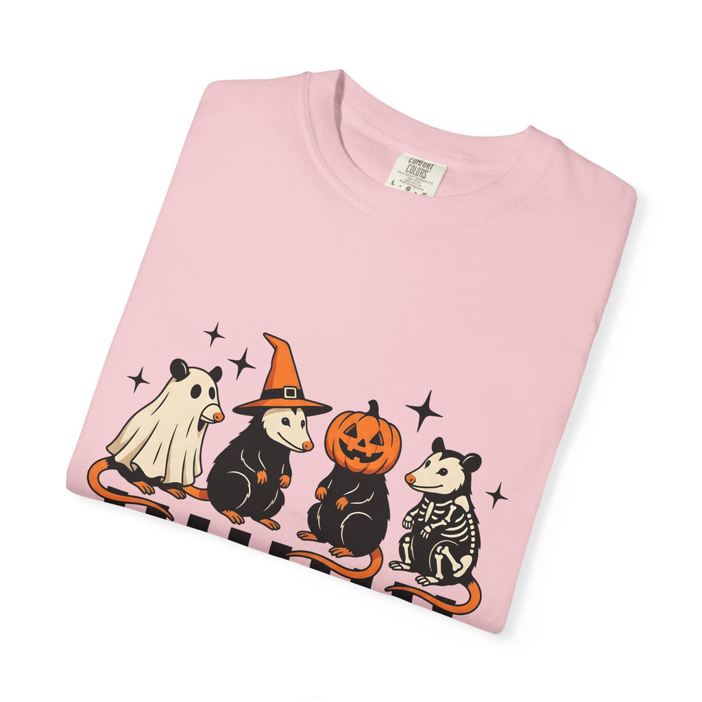 Possum Crew Shirt Halloween Critter Gift Women Illustration Tee Opossum T-Shirt Horror Fan Opossum Graphic Animal Graphic Hand Drawn