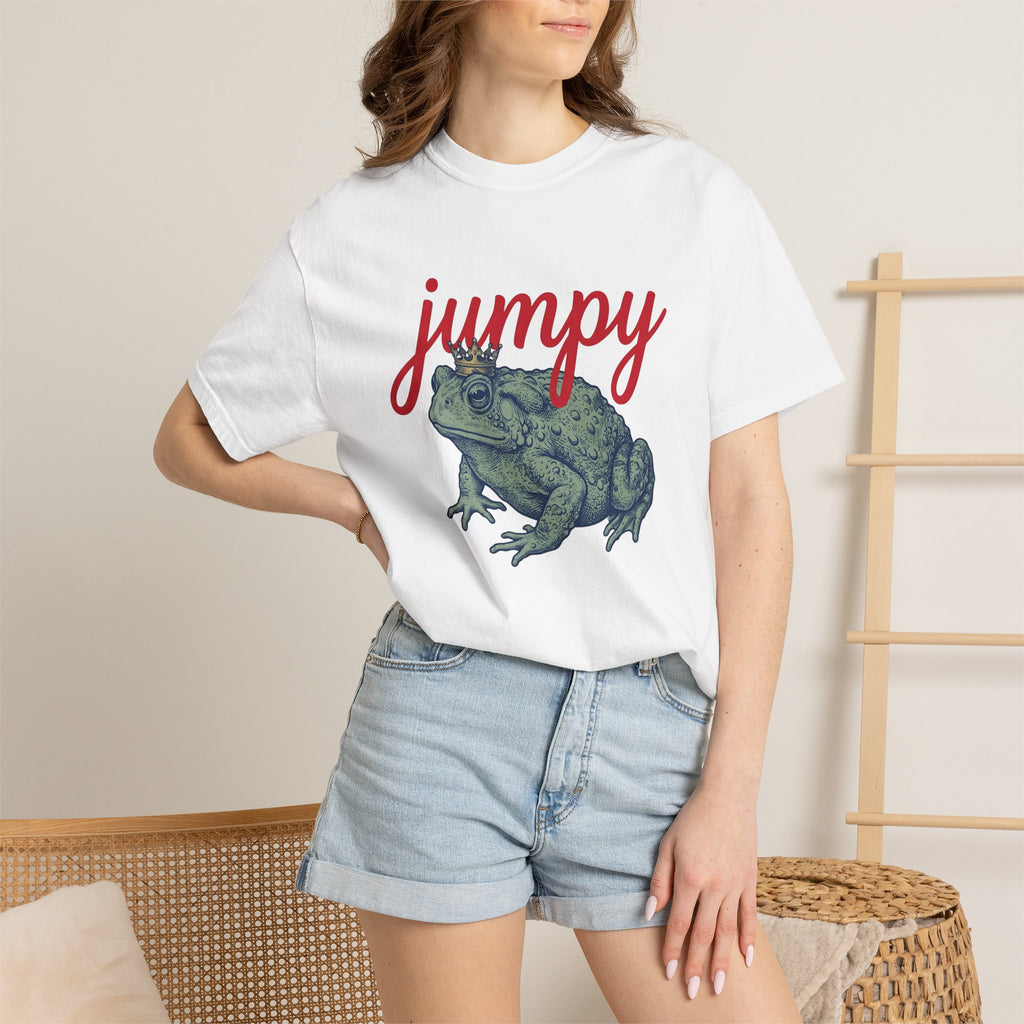Frog Crown Shirt Frog Animal Gift Women Vintage Tee Toad T-Shirt Amphibian Fan Retro Tshirt Wildlife Graphic Hand Drawn Crown Tshirt