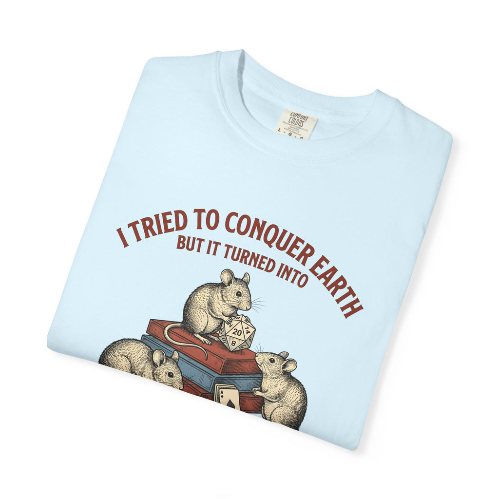 Mouse Trio Shirt Board Games Animals Gift Women Vintage Tee Mice T-Shirt Game Fan Retro Tshirt Creature Graphic Hand Drawn Board Games
