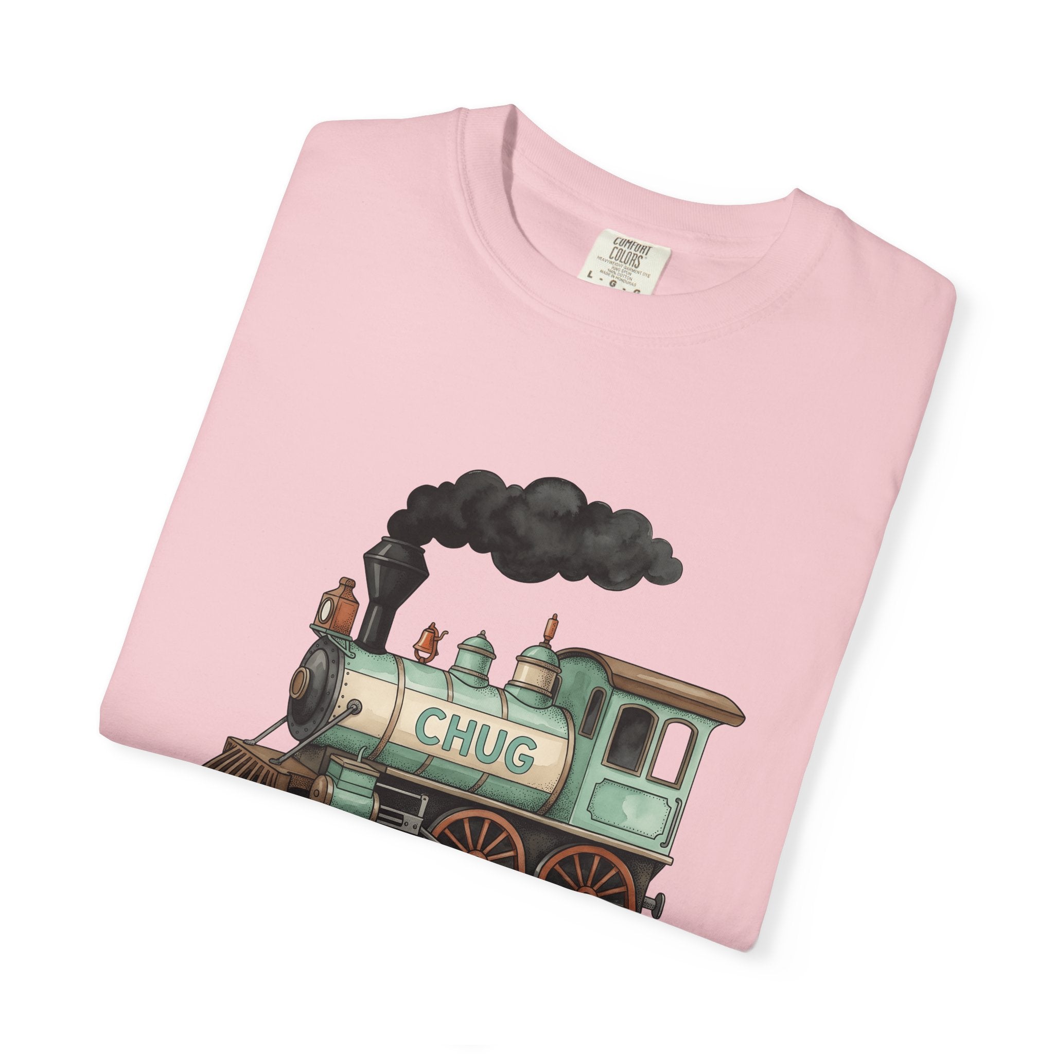 Steam Locomotive Shirt Trains Vehicles Gift Women Retro Tee Locomotive T-Shirt Train Fan Railroad Tshirt Automobile Graphic Sketch Steam