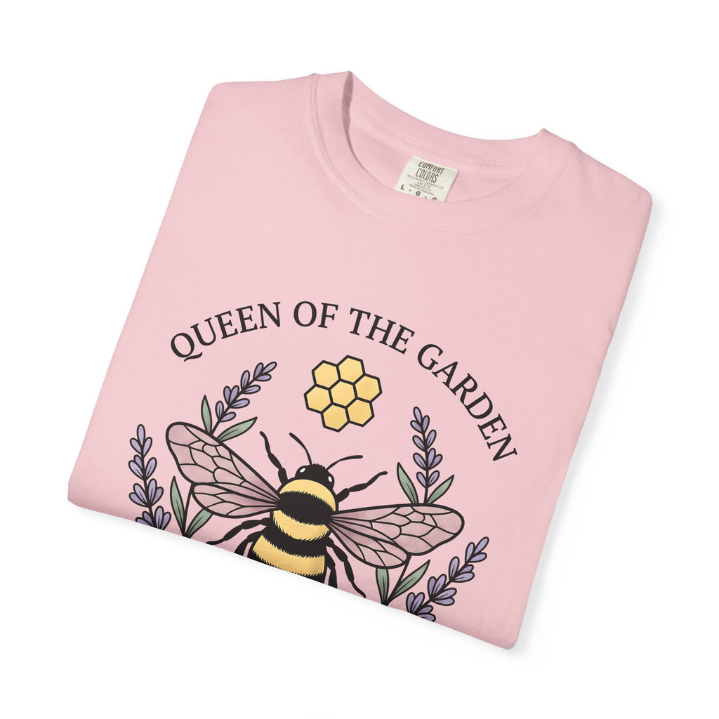 Honeybee Art Shirt Boho Chic Environment Gift Women Garden Tee Bee Art T-Shirt Bohemian Fan Botanical Tshirt Eco Graphic Hand Drawn Herb
