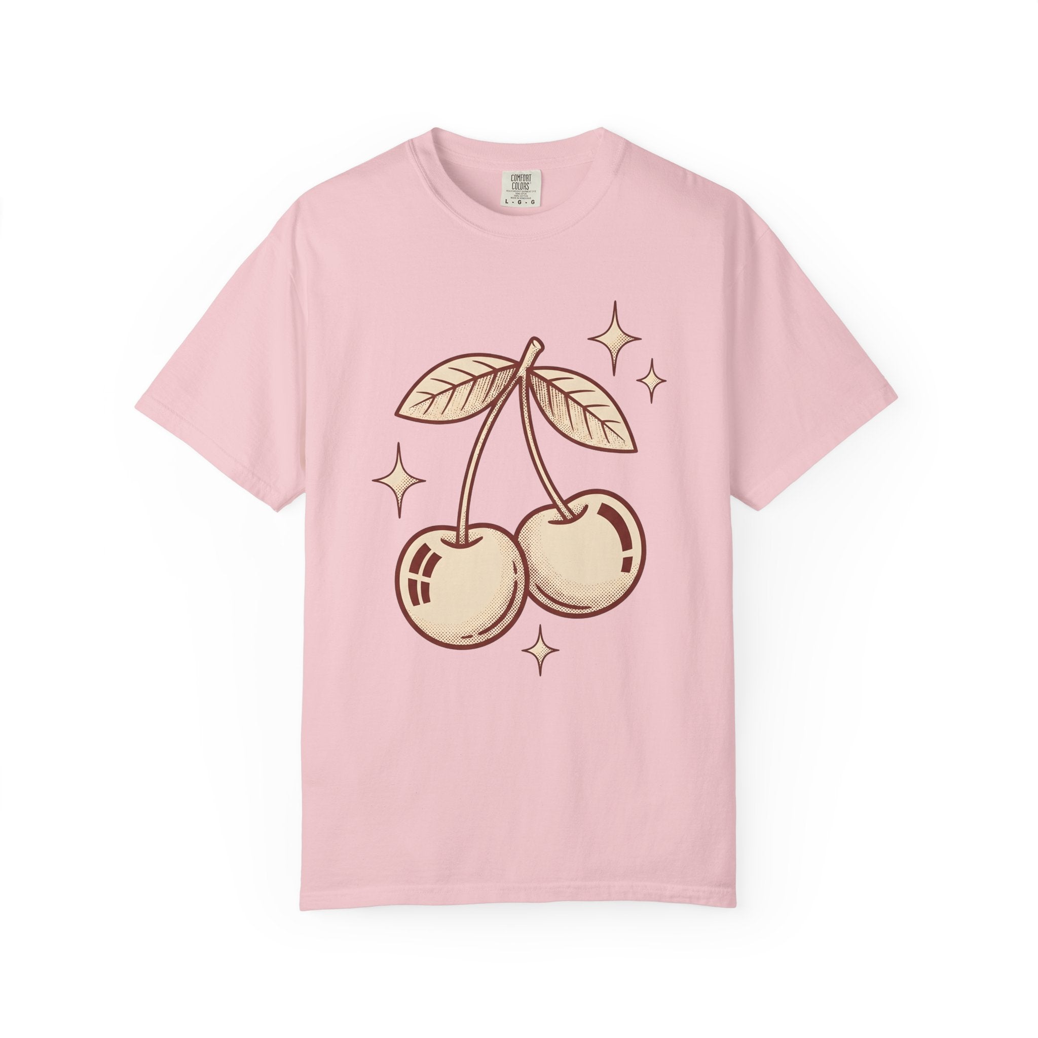 Cherry Berry Shirt Fruit Style Gift Women Classic Tee Berry T-Shirt Fruit Fan Vintage Tshirt Fashion Graphic Old School Sparkles Tshirt