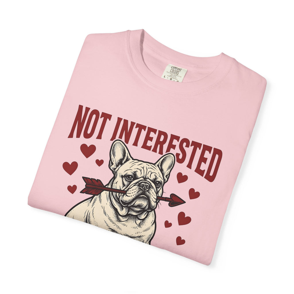 French Bulldog Shirt St. Valentine's Day Animal Gift Women Old School Tee Bouledogue Francais T-Shirt Valentine Fan Retro Tshirt Pet Graphic