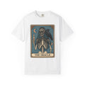 Skull Tarot Card Shirt Gothic Mysticism Gift Women Dark Tee Tarot T-Shirt Goth Fan Occult Graphic Tshirt Retro Crow Tshirt