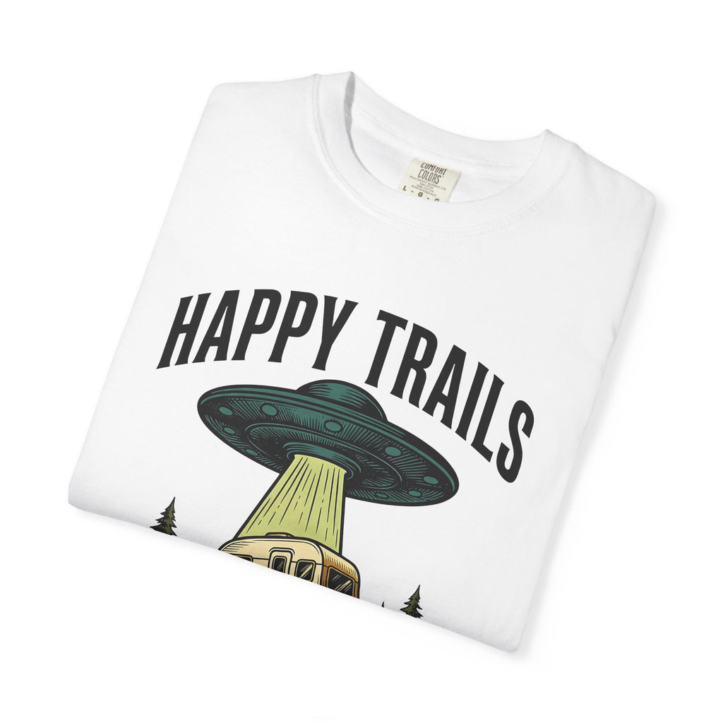 Alien Rv Shirt Funny Hiking Gift Women Rustic Tee Space Rv T-Shirt Humor Fan Camping Graphic Vintage Nostalgic Fire Pit Tshirt