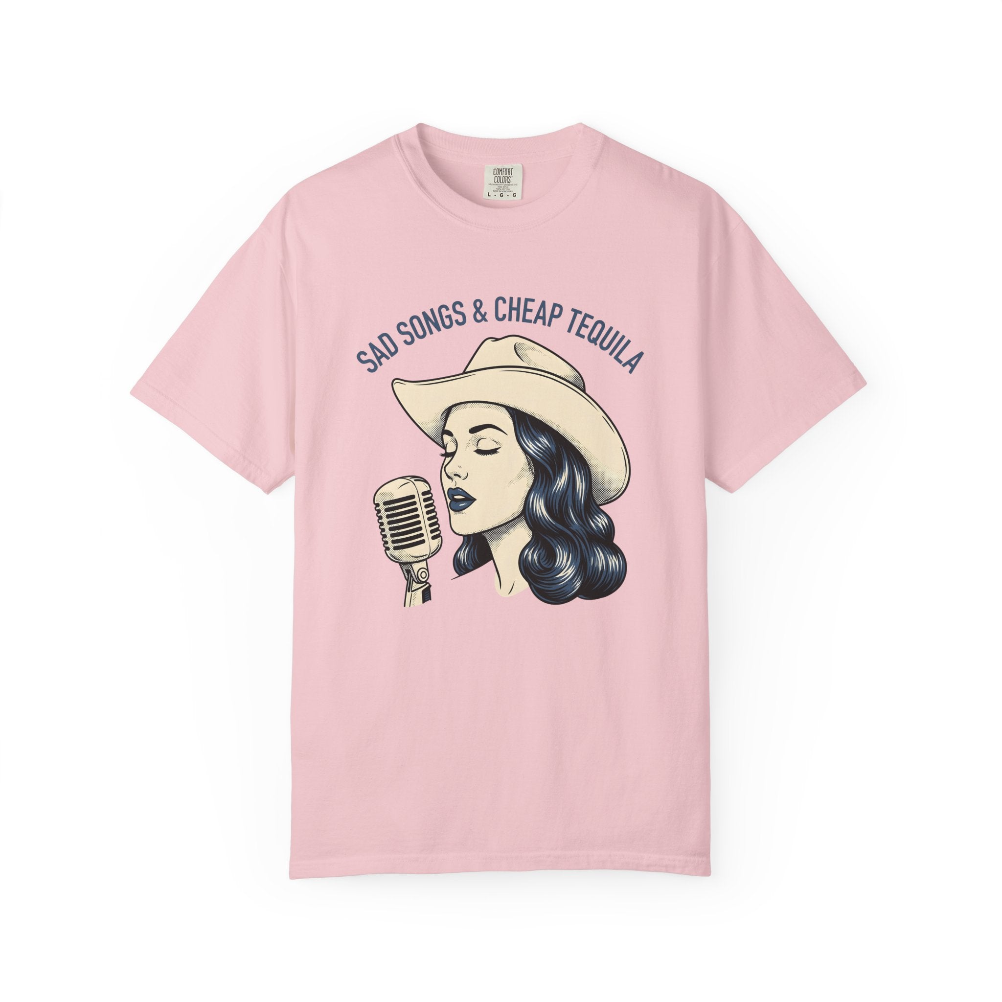 Cowgirl Singer Shirt Cowgirl Western Gift Women Vintage Tee Singer T-Shirt Cowgirl Fan Rodeo Tshirt Western Graphic Retro Microphone Tshirt