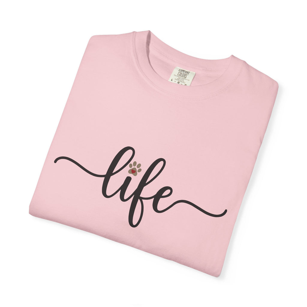 Paw Print Handwriting Shirt Dog Critter Gift Women Calligraphy Lettering Tee Handwritten Message T-Shirt Dog Fan Typography Tshirt Animal