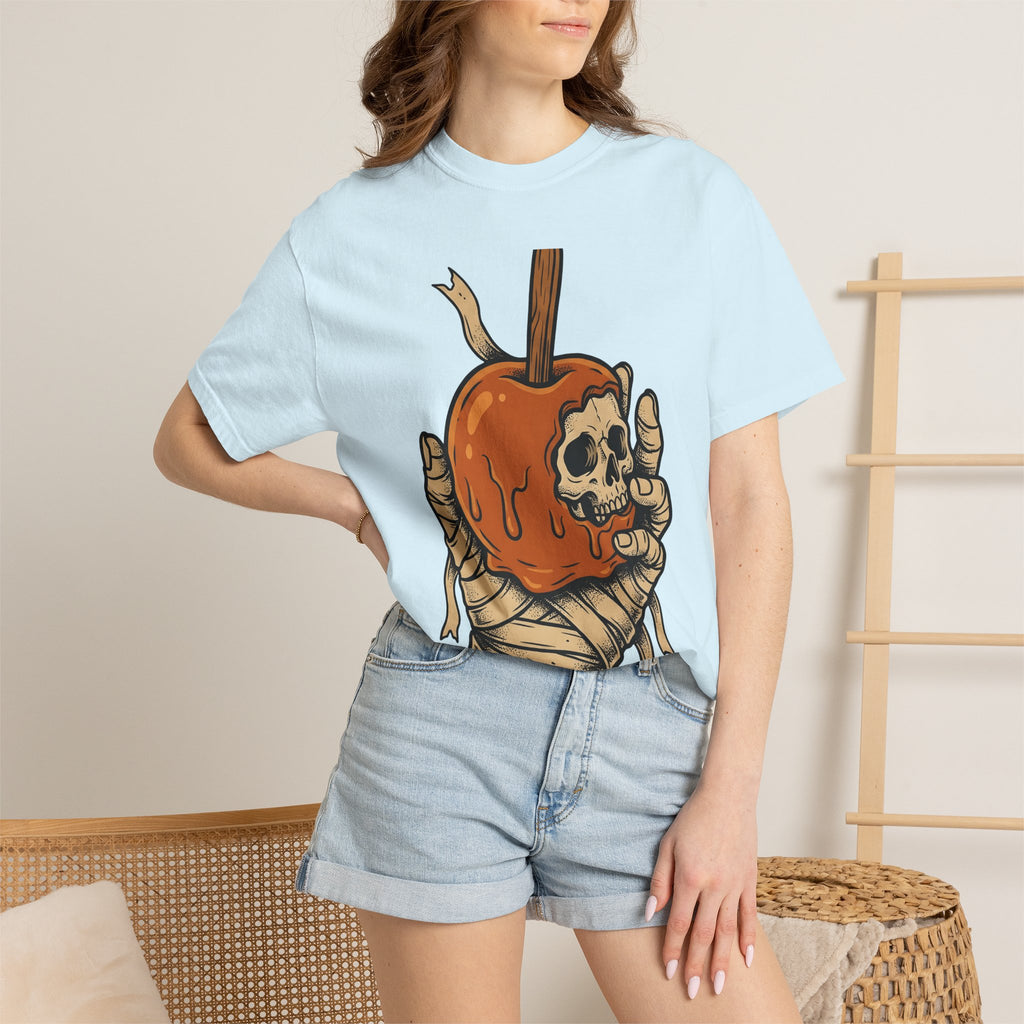 Mummy Claw Candy Apple Shirt Halloween Fright Gift Women Horror Tee Candy Apple T-Shirt Spooky Fan Macabre Tshirt Terror Graphic Old School