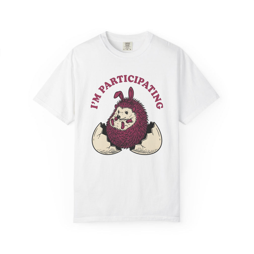 Hedgehog Egg Shirt Easter Animal Gift Women Cartoon Tee Quill T-Shirt Easter Fan Comic Tshirt Creature Graphic Hand Drawn Bunny Ears Tshirt
