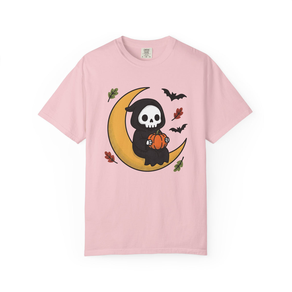 Reaper Character Shirt Halloween Horror Gift Women Playful Tee Grim Reaper T-Shirt Horror Fan Scary Graphic Spooky Animation Gourd Tshirt