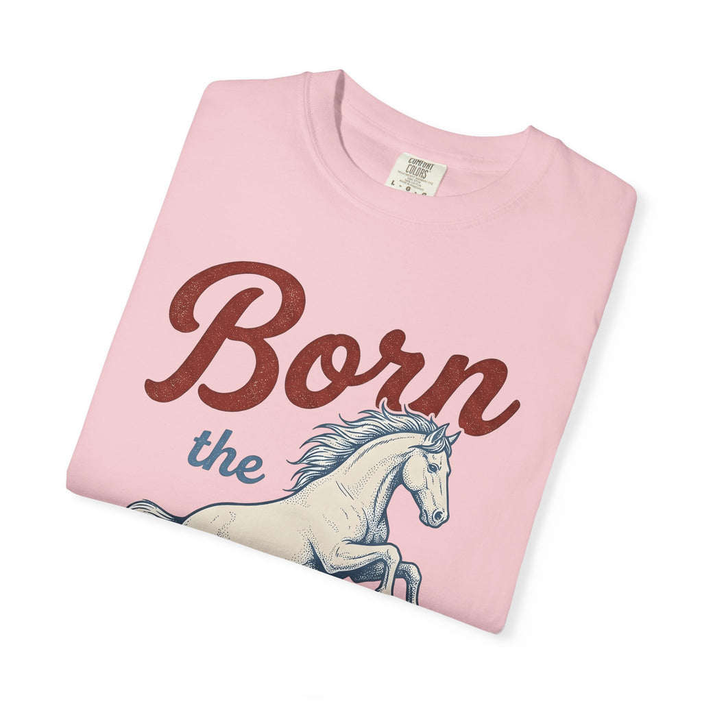 Prancing Horse Shirt America Independence Gift Women Classic Tee Stallion T-Shirt Patriot Fan Vintage Tshirt Liberty Graphic Line Art