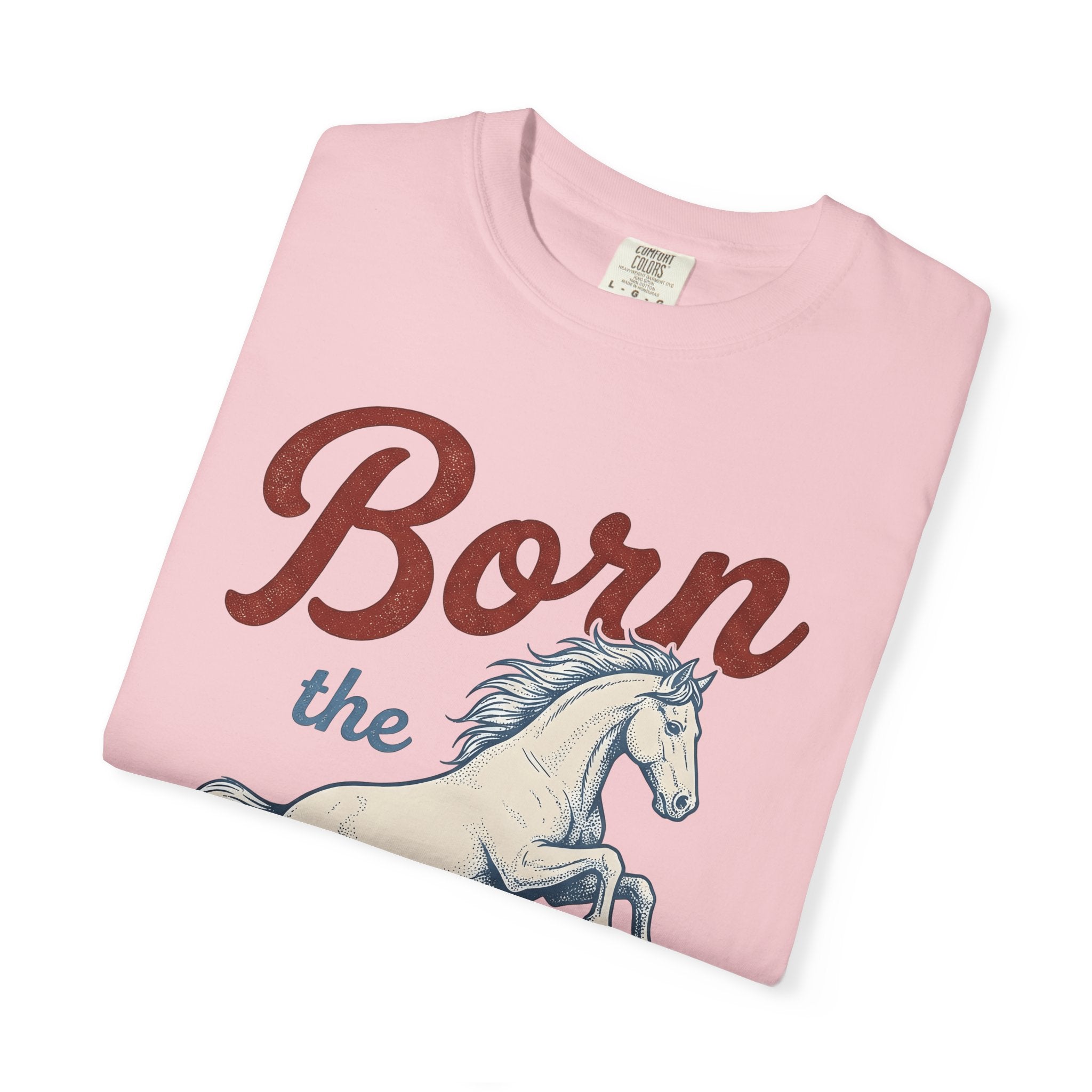 Prancing Horse Shirt America Independence Gift Women Classic Tee Stallion T-Shirt Patriot Fan Vintage Tshirt Liberty Graphic Line Art