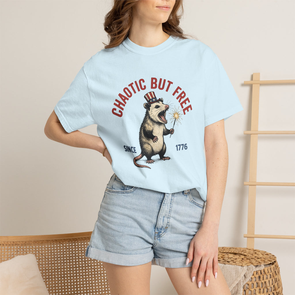 Opossum Sparkler Shirt America Fauna Gift Women Vintage Tee Possum T-Shirt American Fan Retro Tshirt Wildlife Graphic Sketch Cylinder Hat