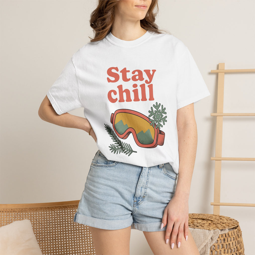 Ski Mask Shirt Sports Cold Gift Women Vintage Tee Balaclava T-Shirt Athlete Fan Skiing Tshirt Frost Graphic Sketch Ice Crystal Tshirt