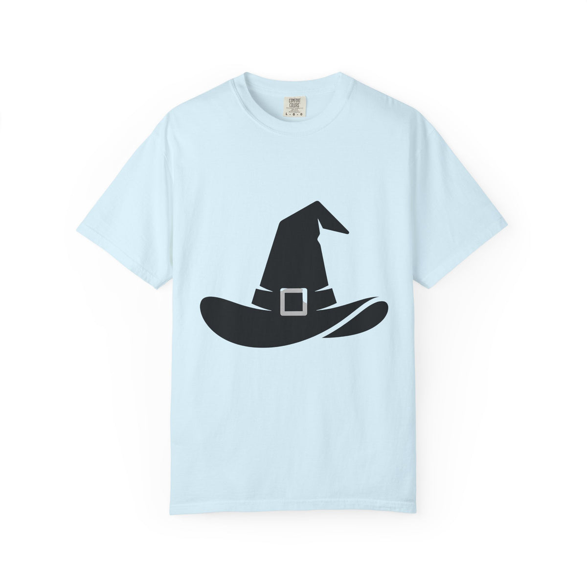Witch Hat Shirt Halloween Horror Unisex Gift Simple Tee Pointed Hat T-Shirt