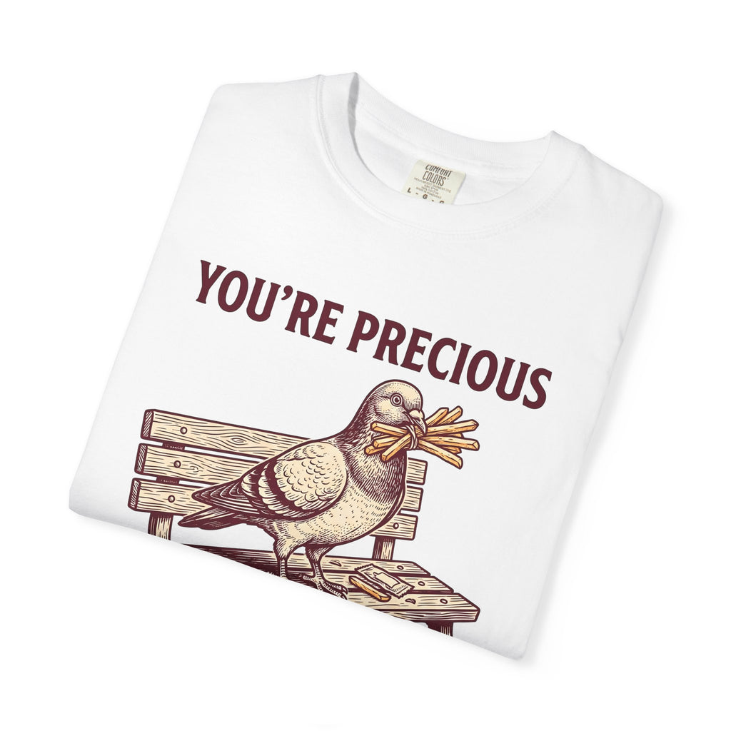 Bird Bench Shirt Funny Critter Gift Women Farmhouse Tee Bird Seat T-Shirt Humor Fan Rustic Tshirt Creature Graphic Pencil Potato Fries