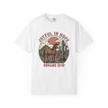 Horse Desert Shirt Western Nature Gift Women Vintage Tee Mustang T-Shirt Cowboy Fan Distressed Tshirt Environmental Graphic Retro Cactus