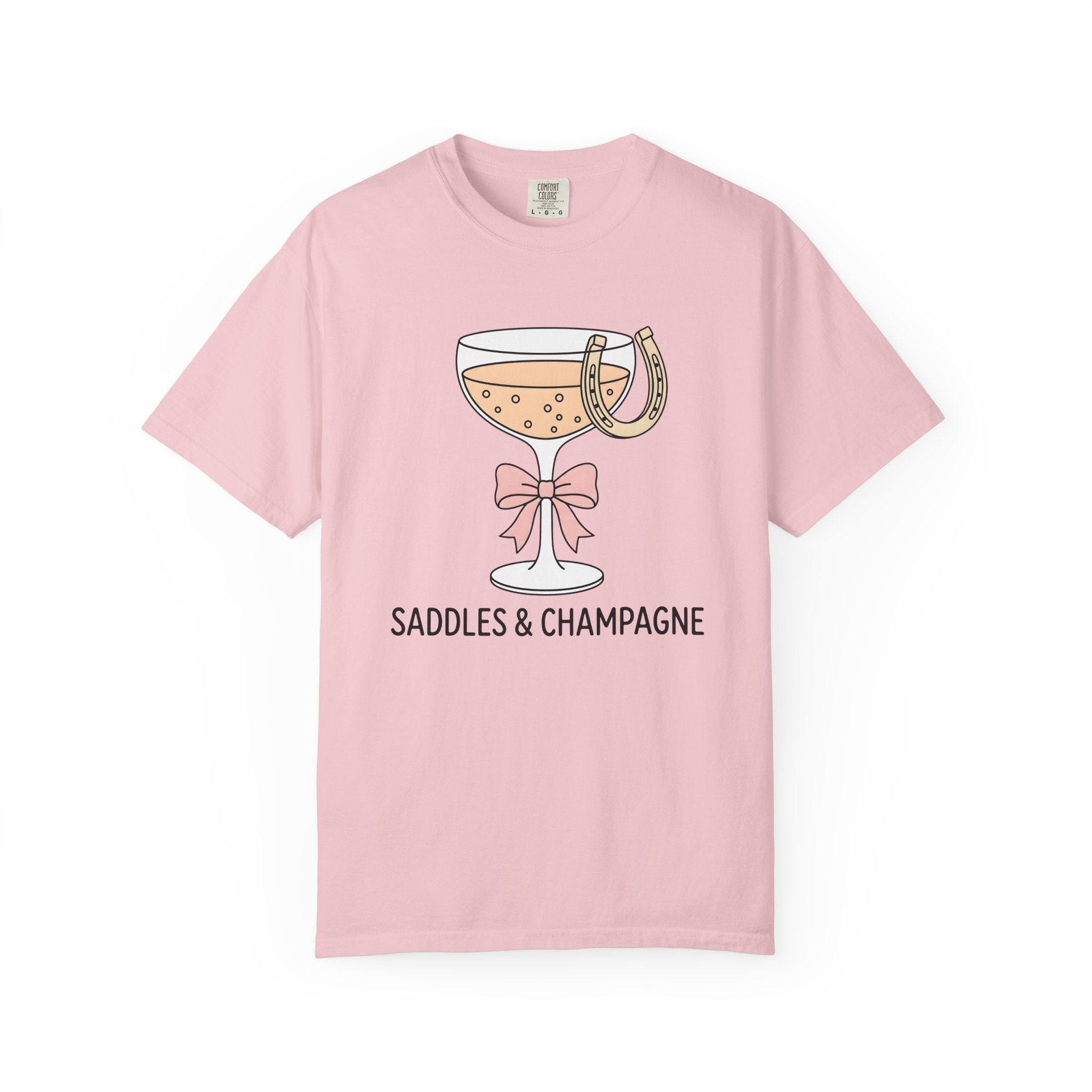 Champagne Glass Shirt Cowgirl Western Gift Women Minimal Tee Flute T-Shirt Rodeo Fan Simple Tshirt Country Graphic Hand Drawn Horseshoe