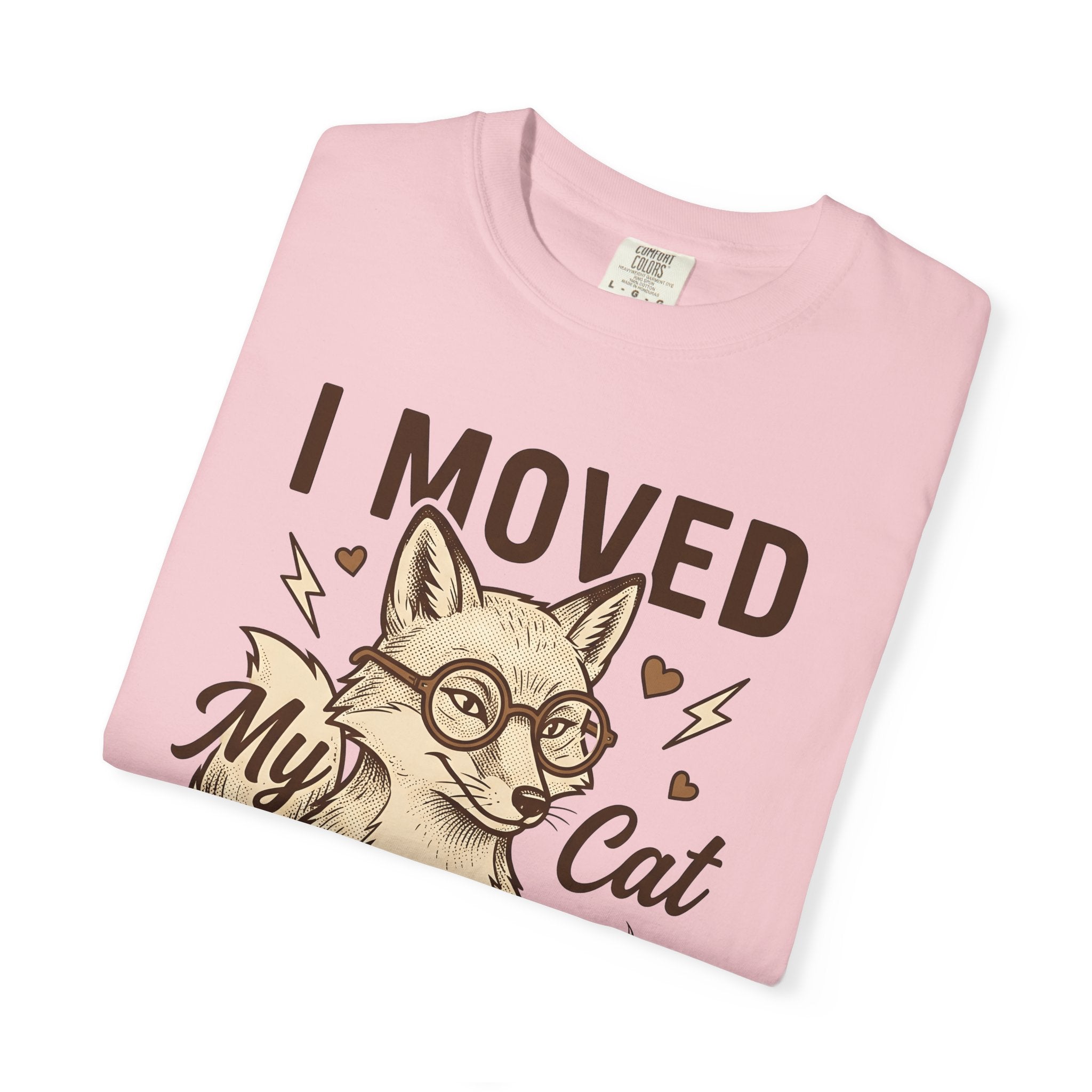 Red Fox Cat Shirt Animal Drink Gift Women Cartoon Tee Fox T-Shirt Pet Fan Toon Tshirt Beverage Graphic Rustic Tea Cup Tshirt