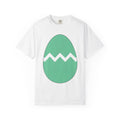Egg Shirt Easter Festival Gift Women Simple Tee Oval T-Shirt Easter Fan Minimalist Tshirt Celebration Graphic Contemporary Stripe Design