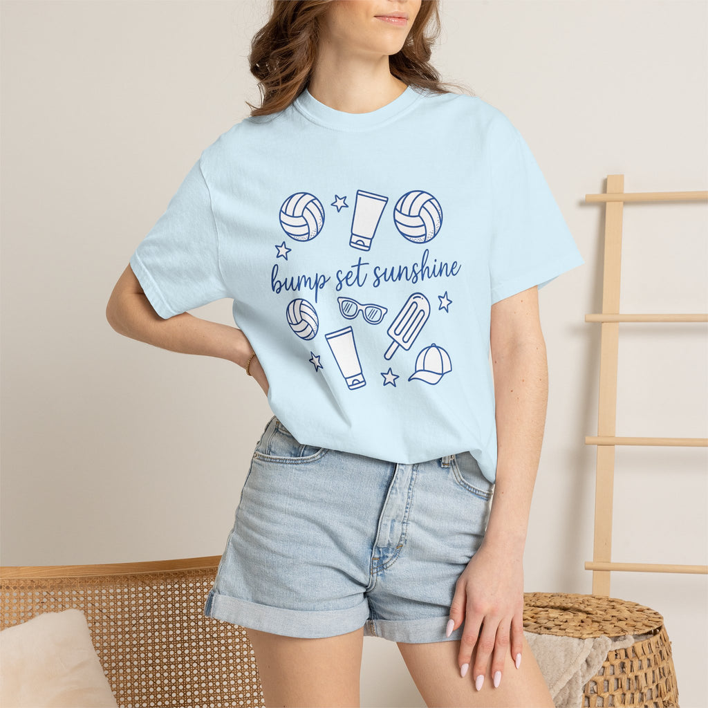 Volleyball Shirt Sports Vacation Gift Women Outline Tee Volleyball T-Shirt Athlete Fan Minimalist Tshirt Travel Graphic Simple Shades Tshirt