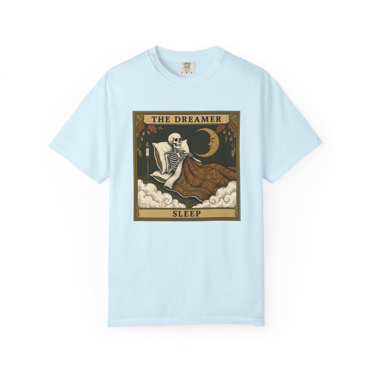 Skeleton Bed Shirt Boho Chic Gothic Unisex Gift Vintage Tee Bedframe T-Shirt