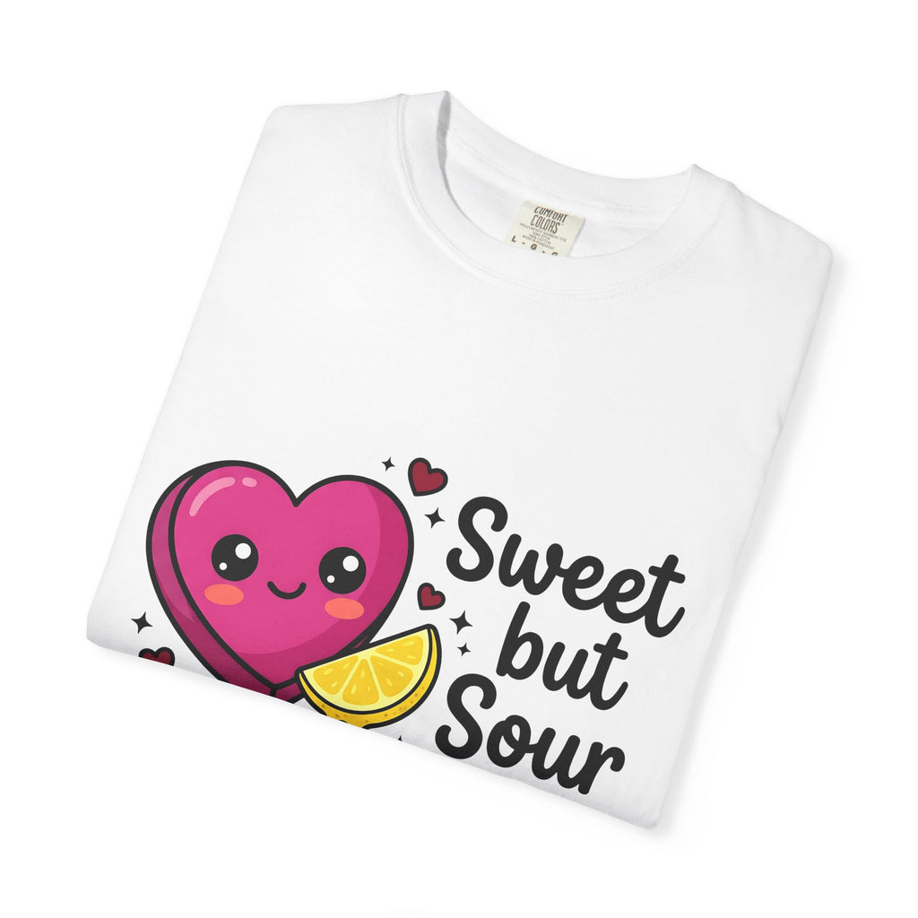 Cute Heart Shirt Valentine Food Gift Women Charming Tee Heart T-Shirt Valentine Fan Cute Illustration Comic Citrus Wedge Tshirt