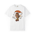Spiny Hedgehog Skate Shirt Animals Foliage Gift Women Lovable Tee Hedgehog T-Shirt Wildlife Fan Cute Tshirt Foliage Graphic Sketch Leaf
