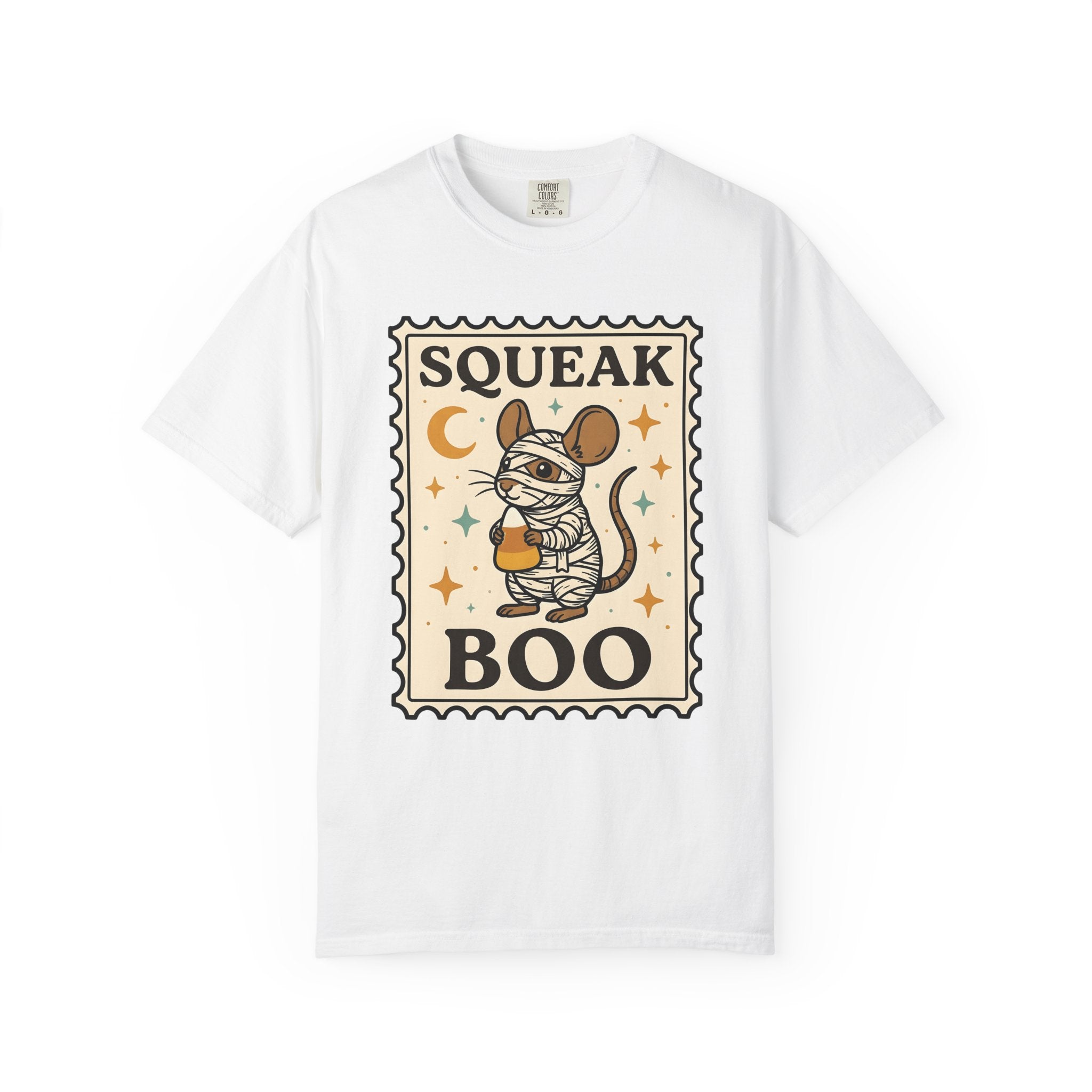 Mummy Mouse Shirt Halloween Wildlife Gift Women Charming Tee Mouse T-Shirt Halloween Fan Rodent Tshirt Wildlife Graphic Classic Candy Corn