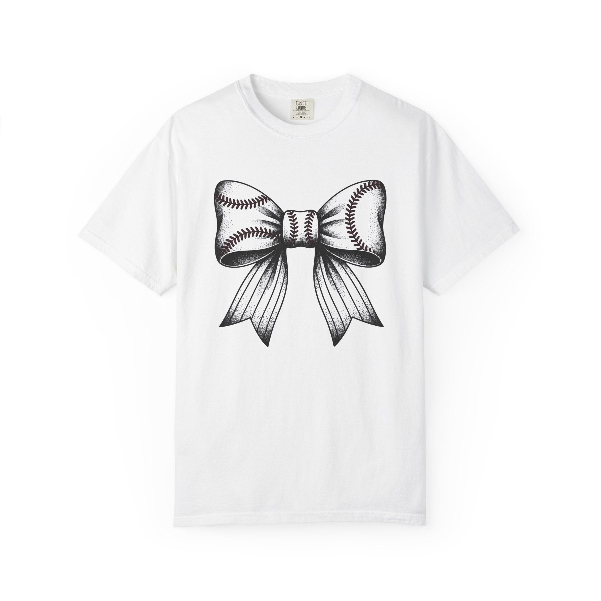 Baseball Bow Clip Shirt Moms Games Gift Women Old School Tattoo Tee Hair Clips T-Shirt Mother Fan Tattooed Tshirt Sports Graphic Hand Drawn