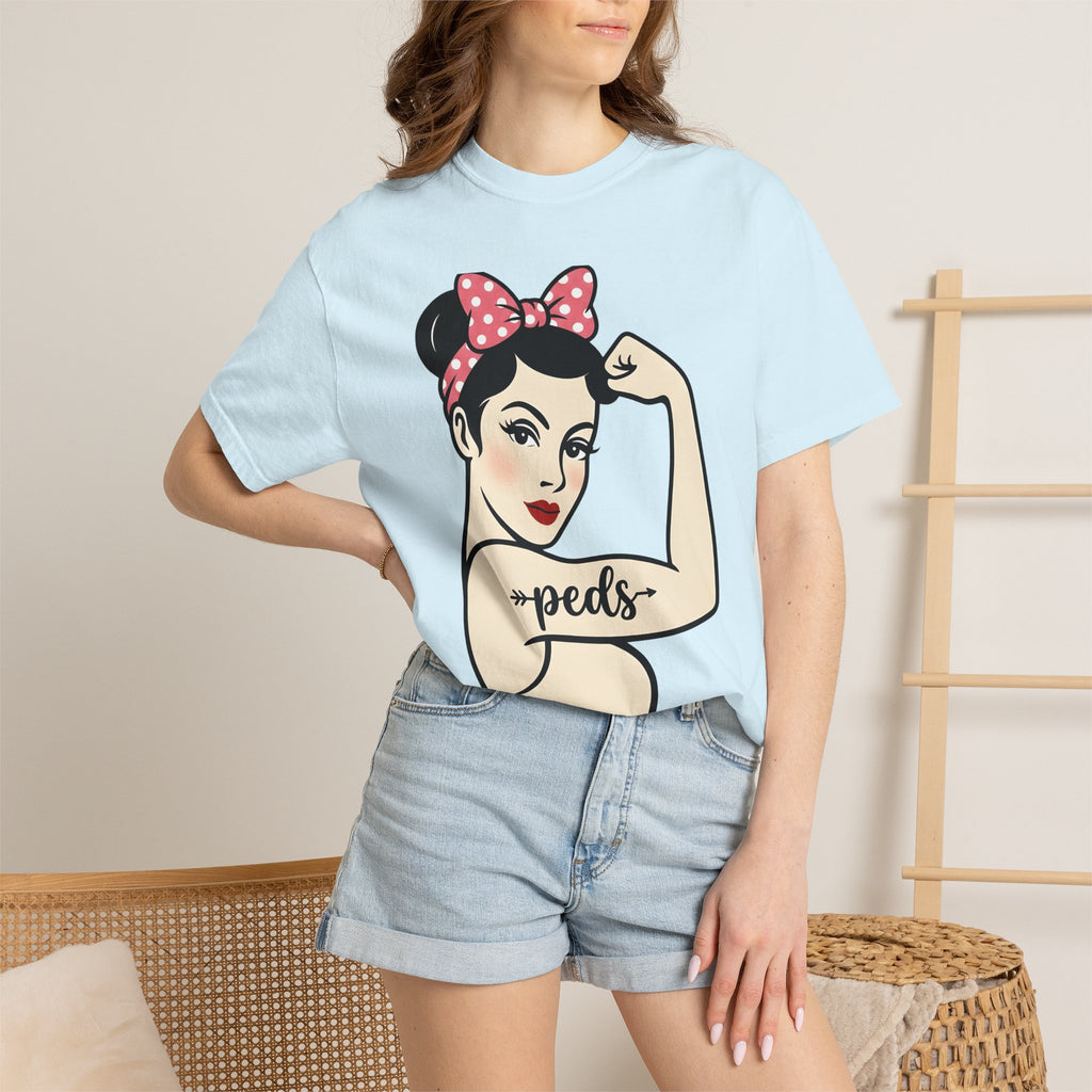 Powerful Female Illustration Shirt Nurses Confidence Gift Women Vintage Tee Strong Woman T-Shirt Nurse Enthusiast Retro Tshirt Empowered
