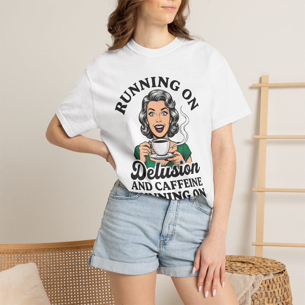 Vintage Woman Coffee Shirt Coffee Joke Gift Women Comic Tee Retro Woman T-Shirt Coffee Fan Cartoon Tshirt Pun Graphic Classic Coffee Mug