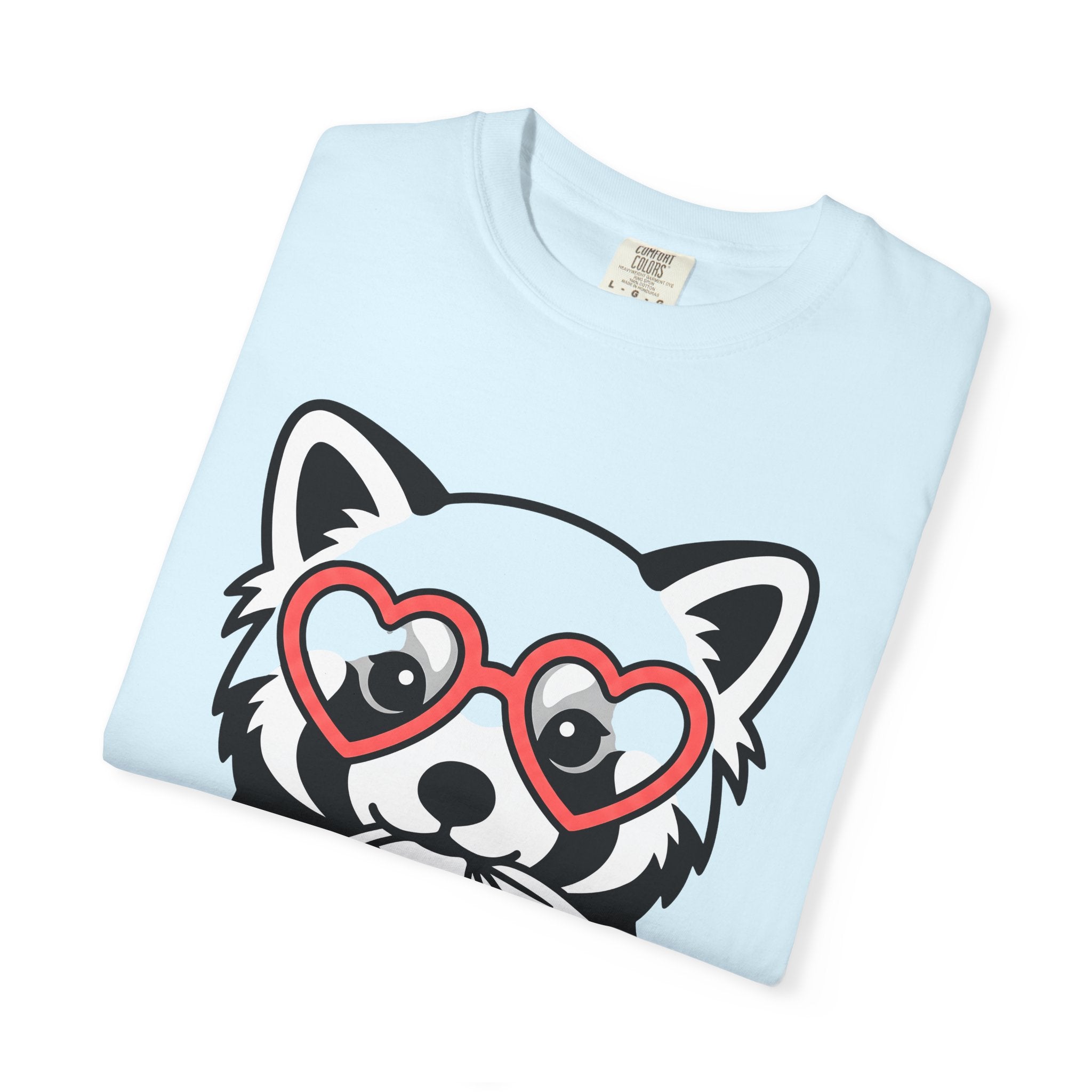 Red Panda Shirt Valentine Animal Gift Women Cartoon Tee Panda T-Shirt Cupid Fan Cute Tshirt Creature Graphic Minimalist Heart Glasses Tshirt