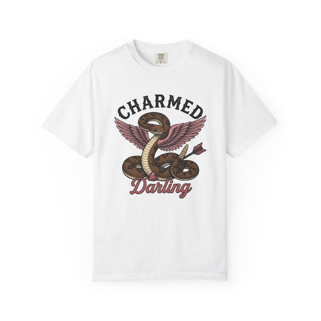 Snake Wings Shirt St. Valentine's Day Macabre Gift Women Illustrative Tee Serpent T-Shirt Valentine Fan Illustrated Tshirt Dark Graphic Hand