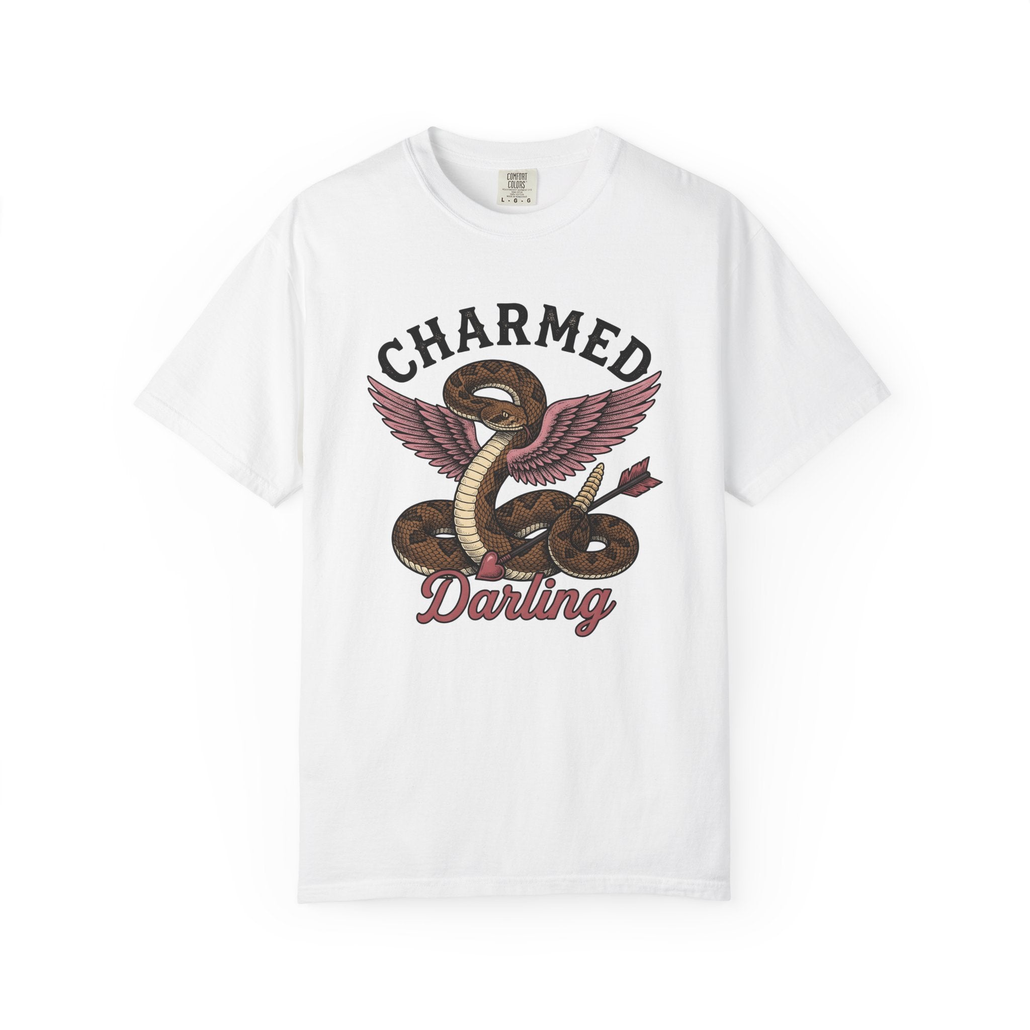 Snake Wings Shirt St. Valentine's Day Macabre Gift Women Illustrative Tee Serpent T-Shirt Valentine Fan Illustrated Tshirt Dark Graphic Hand