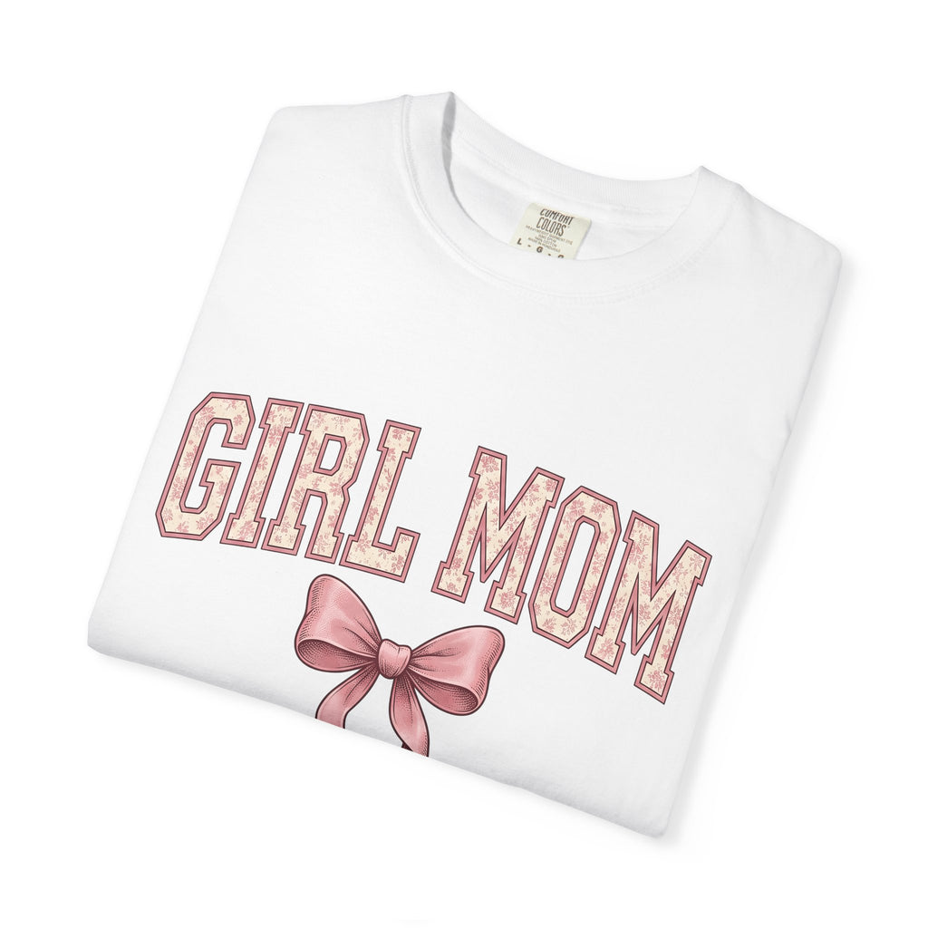Rosy Bow Shirt Mom Relatives Gift Women Nostalgic Tee Ribbon T-Shirt Motherhood Fan Vintage Tshirt Family Graphic Classic Blossom Motif