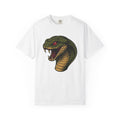 Serpent Face Shirt Animals Macabre Gift Women Outline Tee Snake T-Shirt Wildlife Enthusiast Tattoo Tshirt Dark Graphic Old School Mouth
