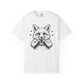 Fox Heart Hands Shirt St. Valentine's Day Animal Gift Women Hand Drawn Tee Fox T-Shirt Valentine Fan Illustrated Tshirt Wildlife Graphic
