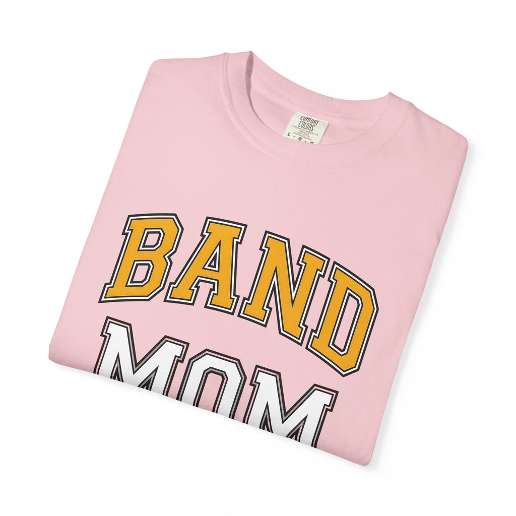 Varsity Lettering Design Shirt Band Mom Institution Gift Women Thick Tee Letterman T-Shirt Band Parent Enthusiast Bold Graphic Illustration
