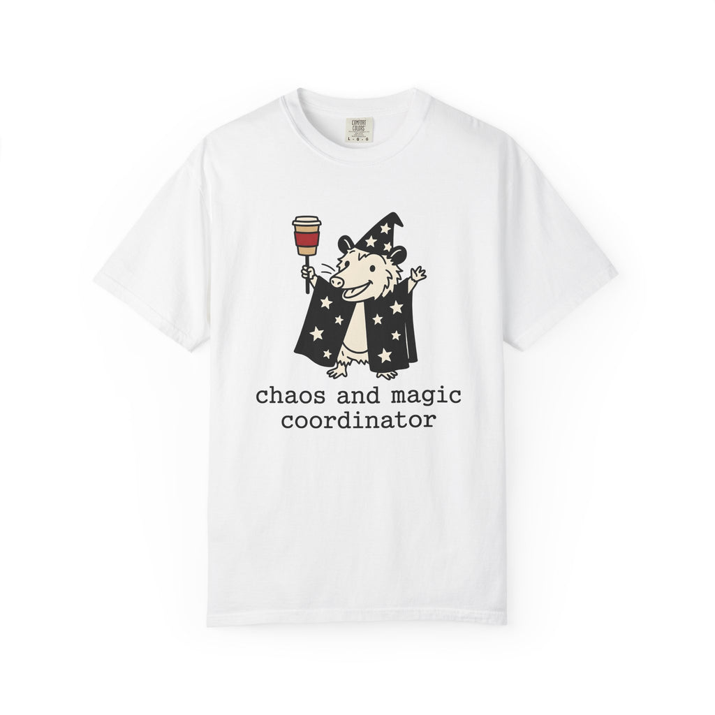 Opossum Wizard Shirt Nurses Satire Gift Women Caricature Tee Possum T-Shirt Nurse Enthusiast Cartoon Tshirt Parody Graphic Enchanted Cup